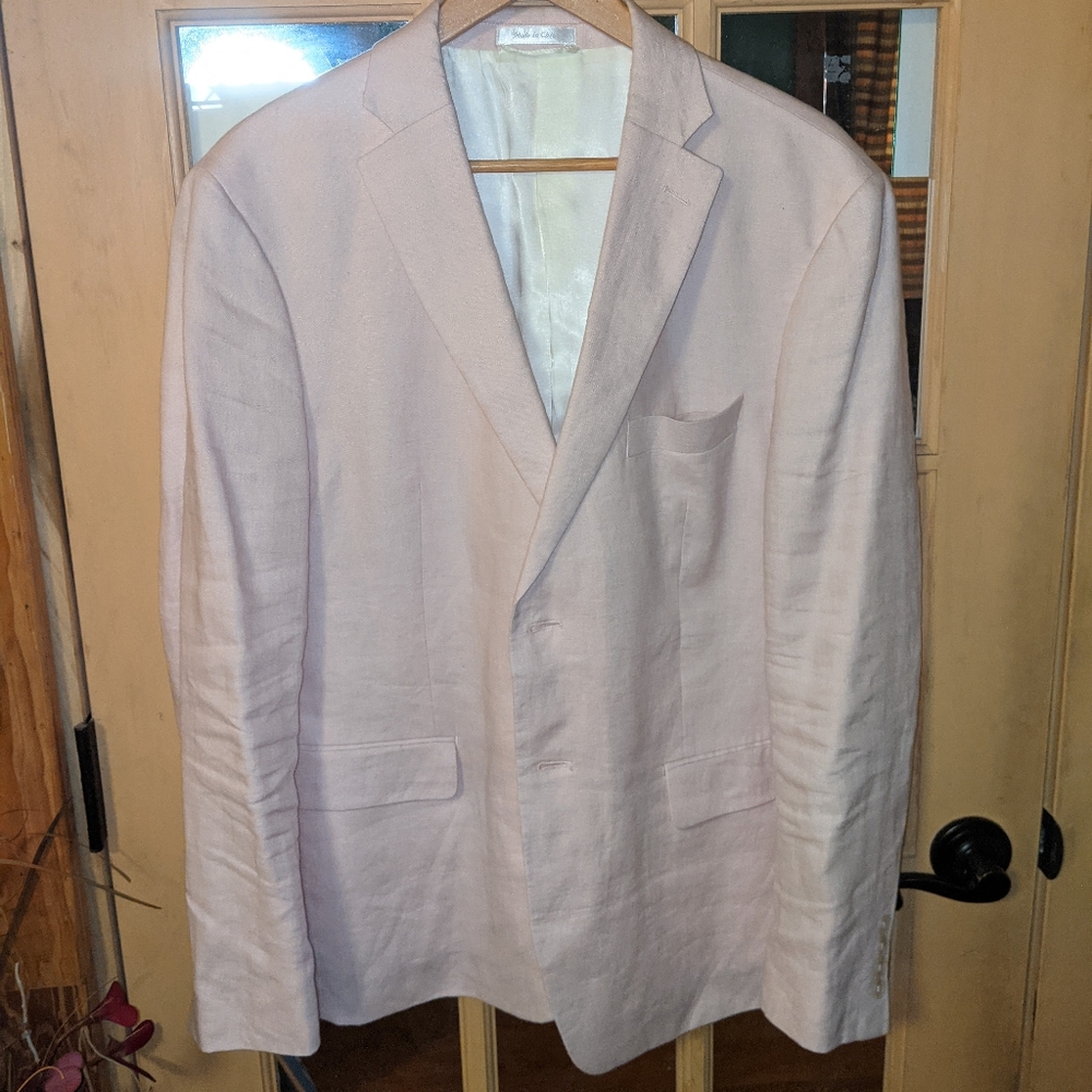 EUC Lauren Ralph Lauren 100% linen 42 S Blazer